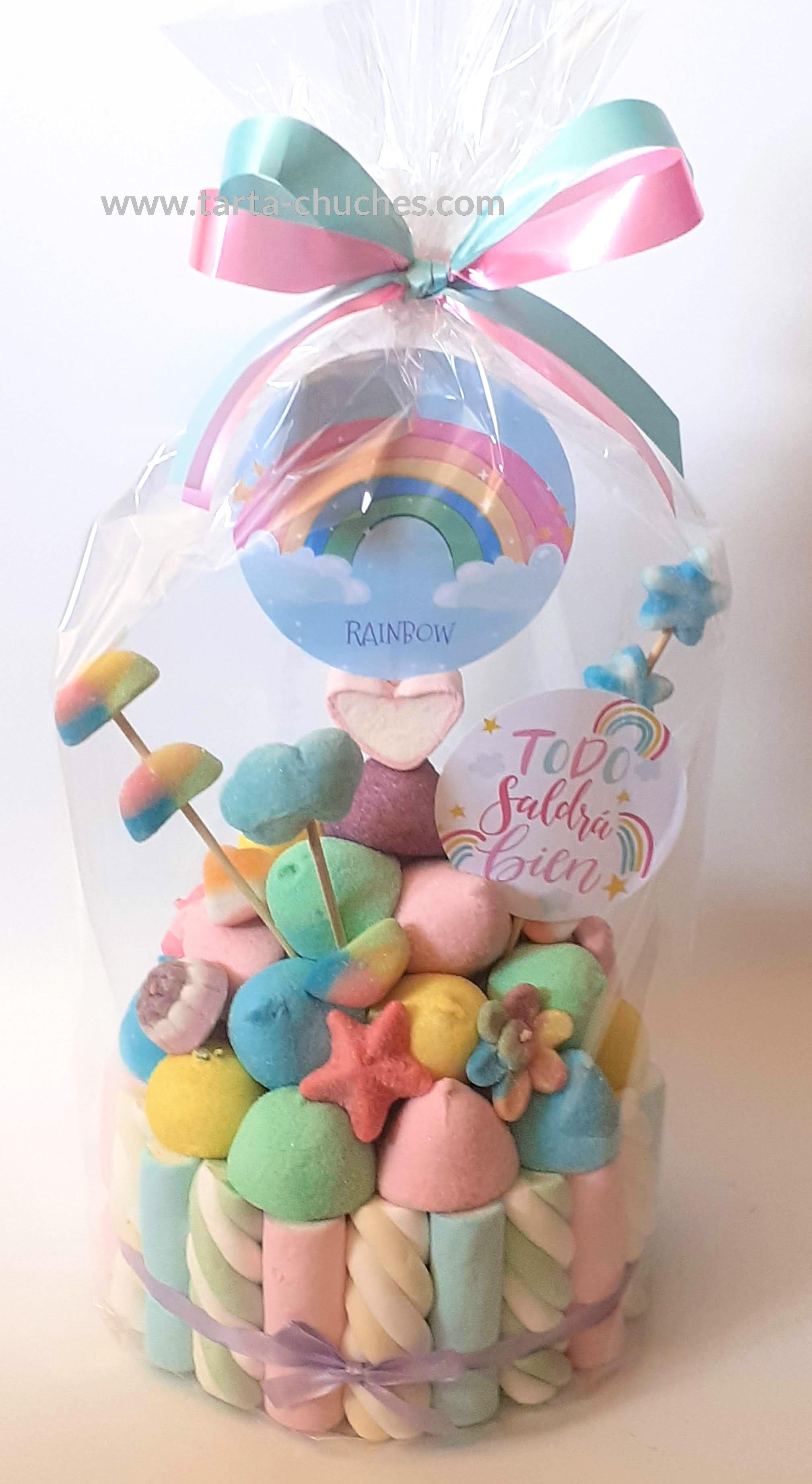Tarta chuches pequeña Arco Iris