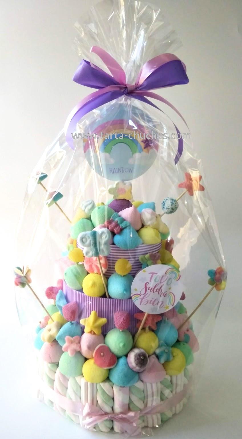 Tarta chuches grande Arco Iris
