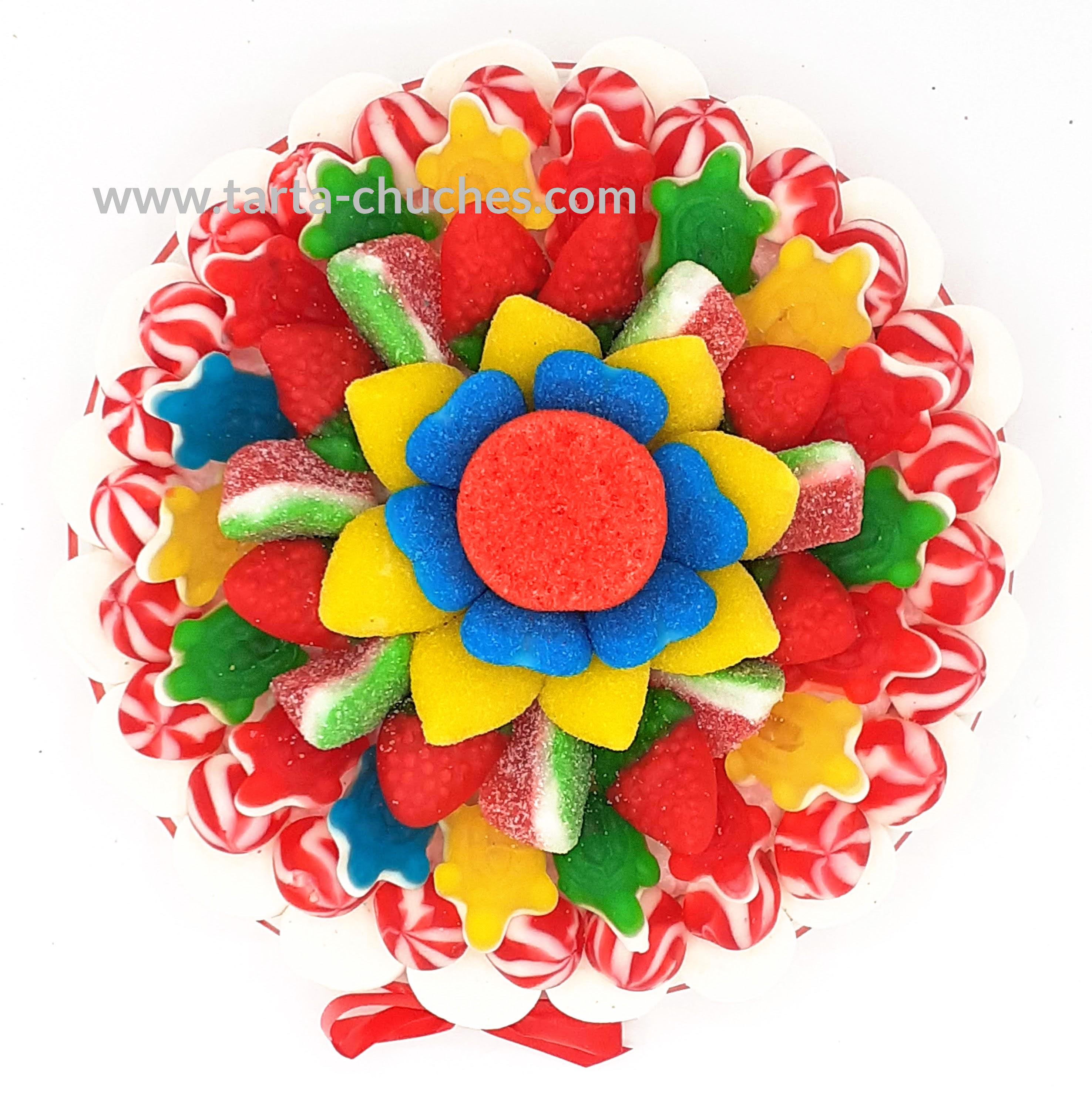 Tarta Chuches Plana Mediana Multicolor