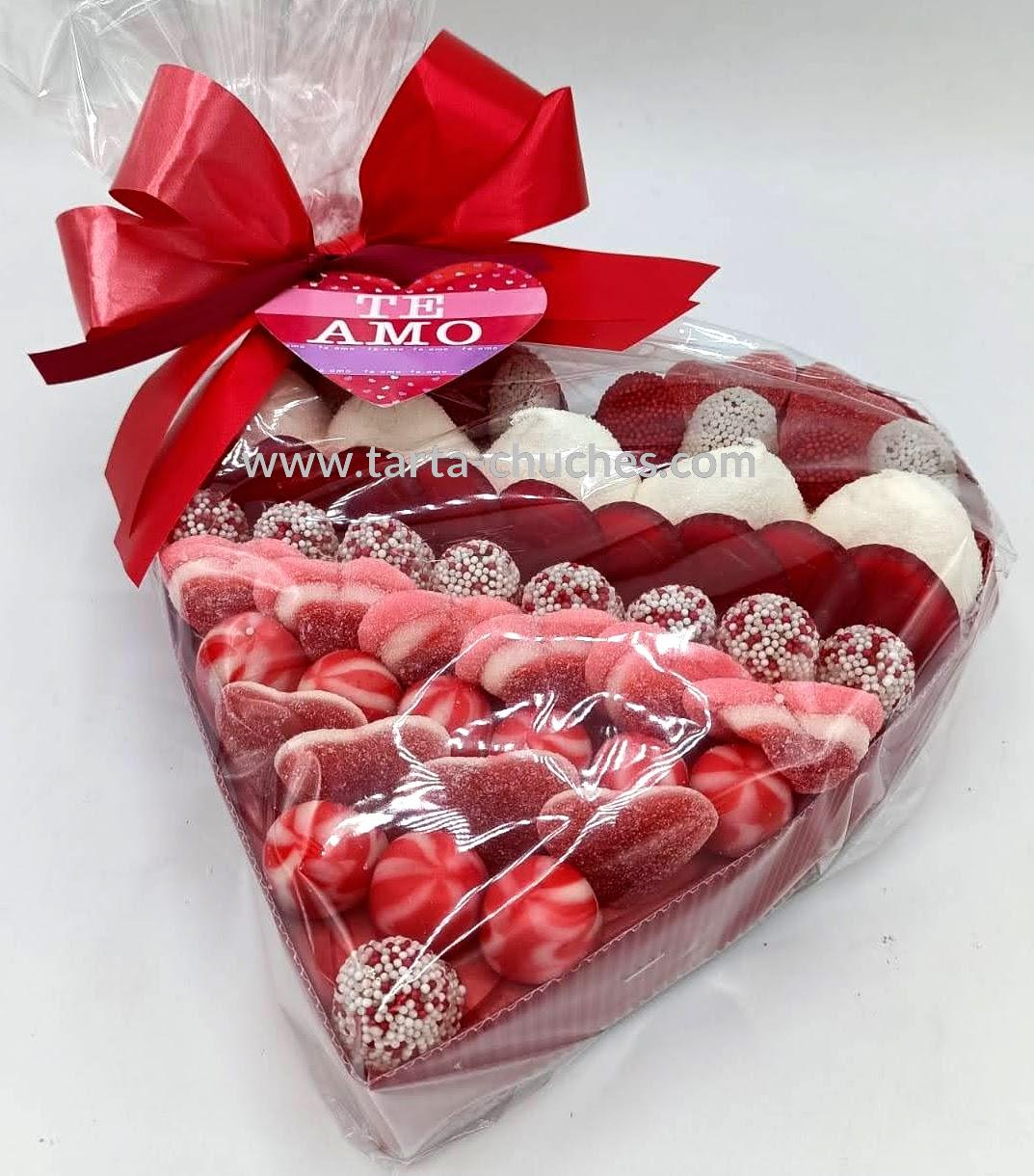 Corazon Chuches San Valentin Rojo (Abrir para seleccionar frase)