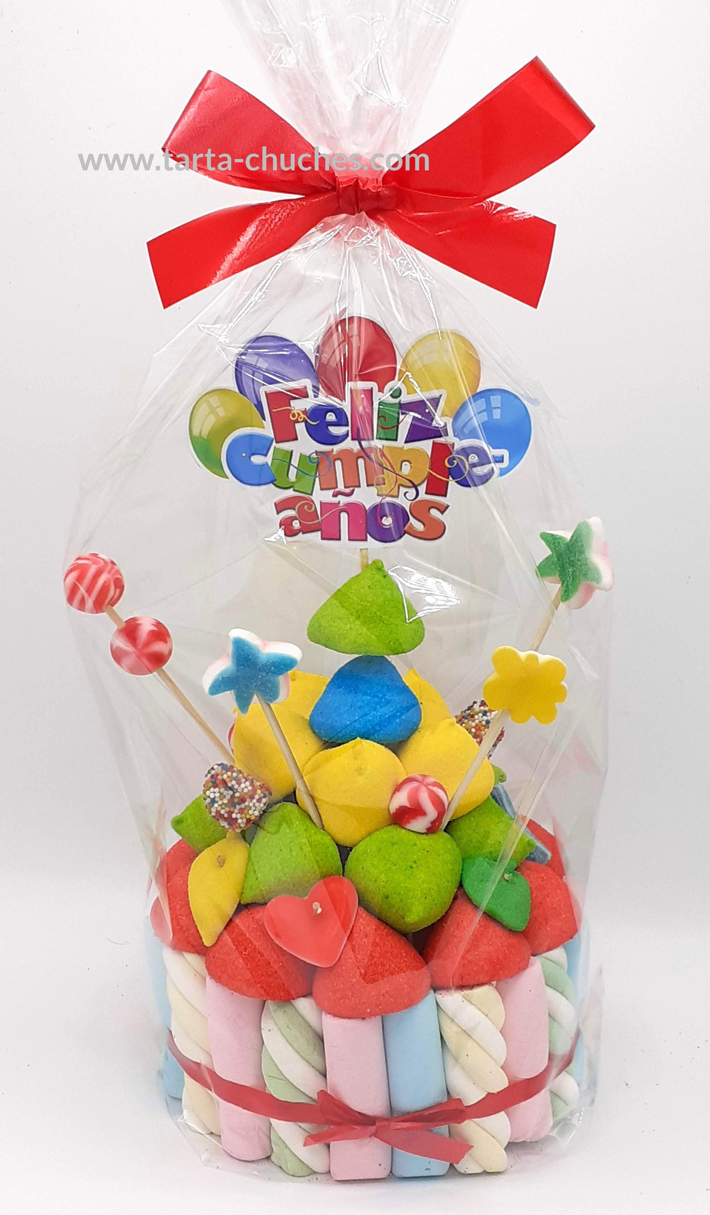 TARTA CHUCHES PEQUEÑA FELIZ CUMPLEAÑOS