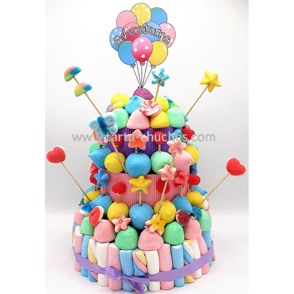 Tarta Chuches Grande Globos Pastel (6 opciones)