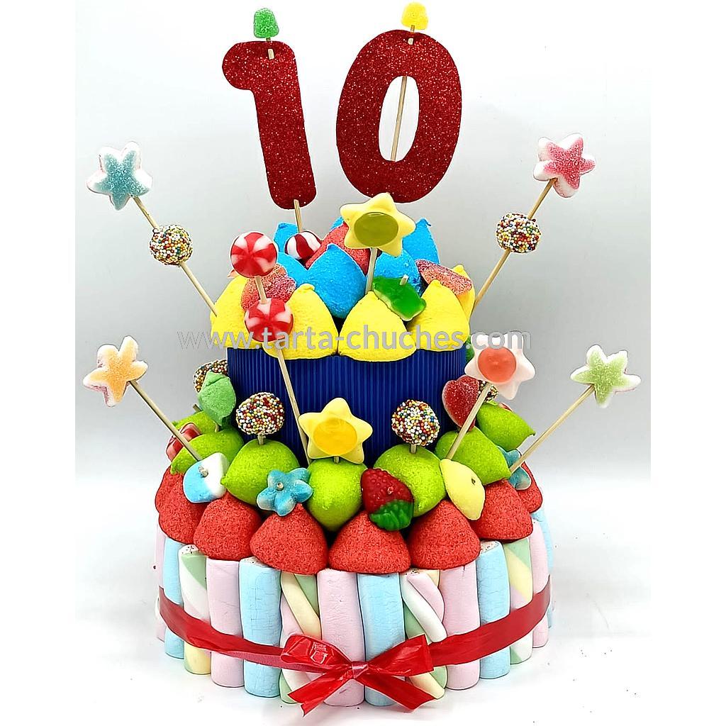 Tarta Chuches Mediana Multicolor 10 a 19 años (Abrir para seleccionar año)