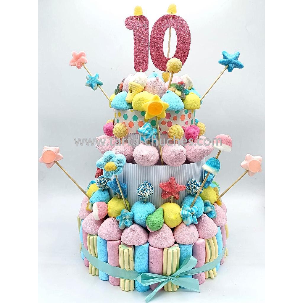 Tarta Chuches Grande Pastel 10 a 19 años (Abrir para seleccionar año)