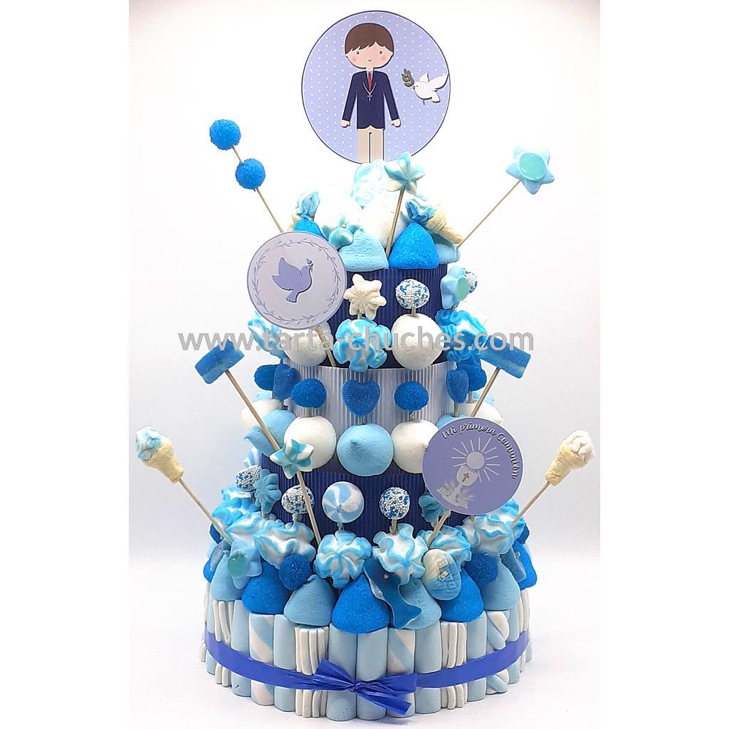 Tarta Chuches Extra Grande Comunion Niño Lunares