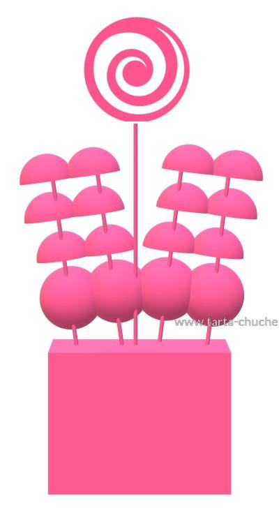 Centro 16 Mini Brochetas Chuches Unicornio