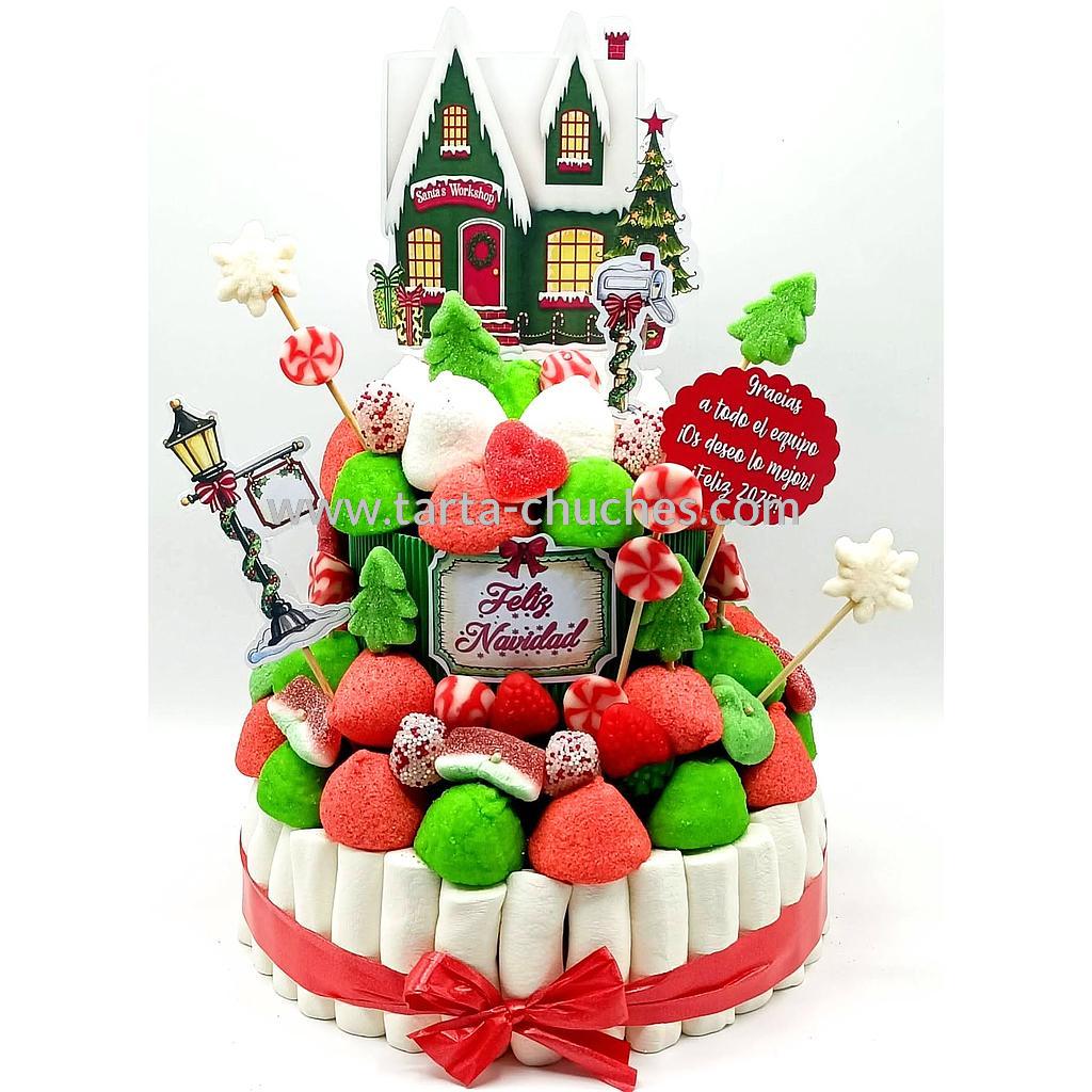 Tarta Chuches Mediana Navidad Casita
