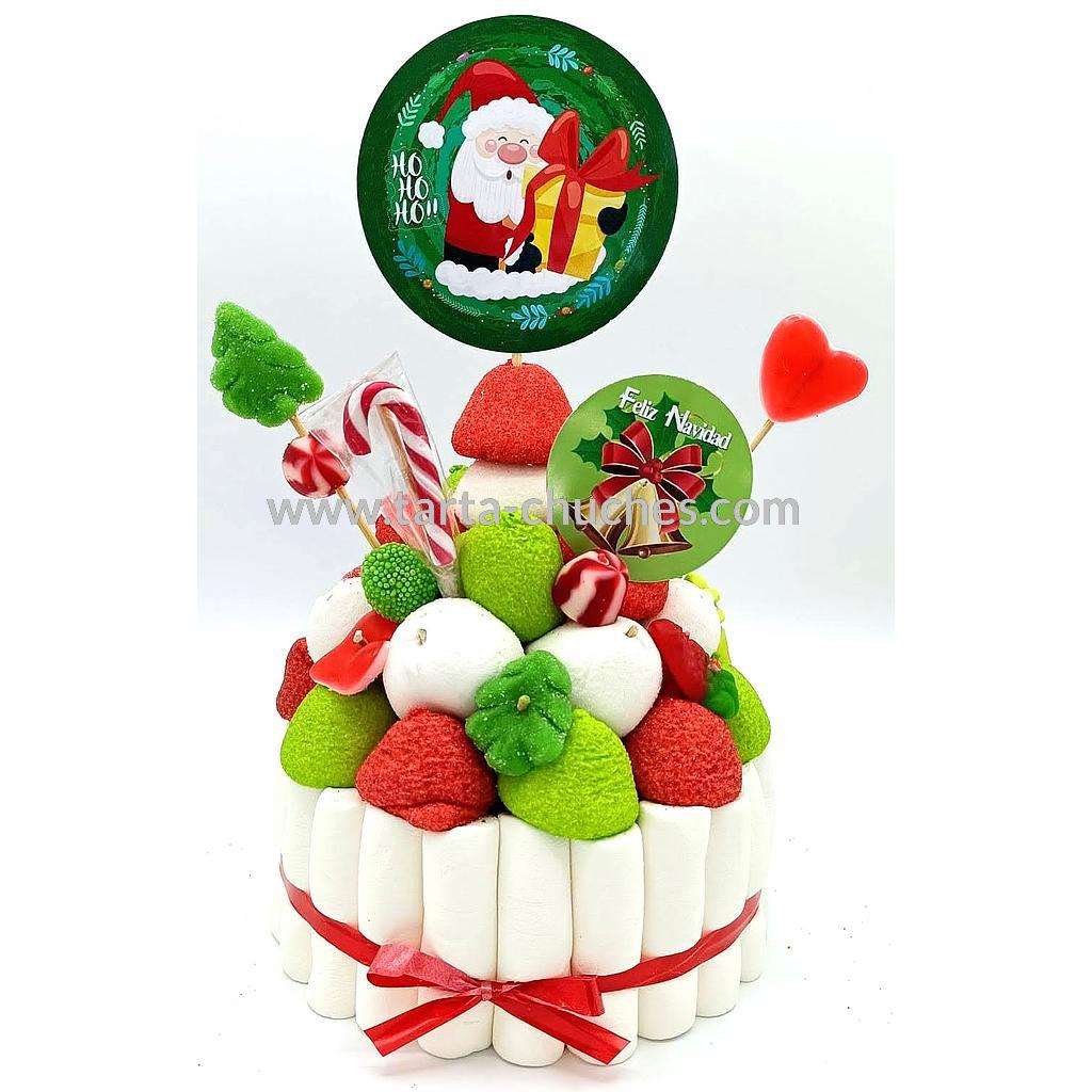 Tarta Chuches Pequeña Navidad Papa Noel A