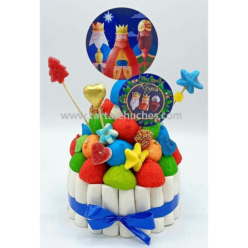 Tarta Chuches Pequeña Navidad Reyes magos