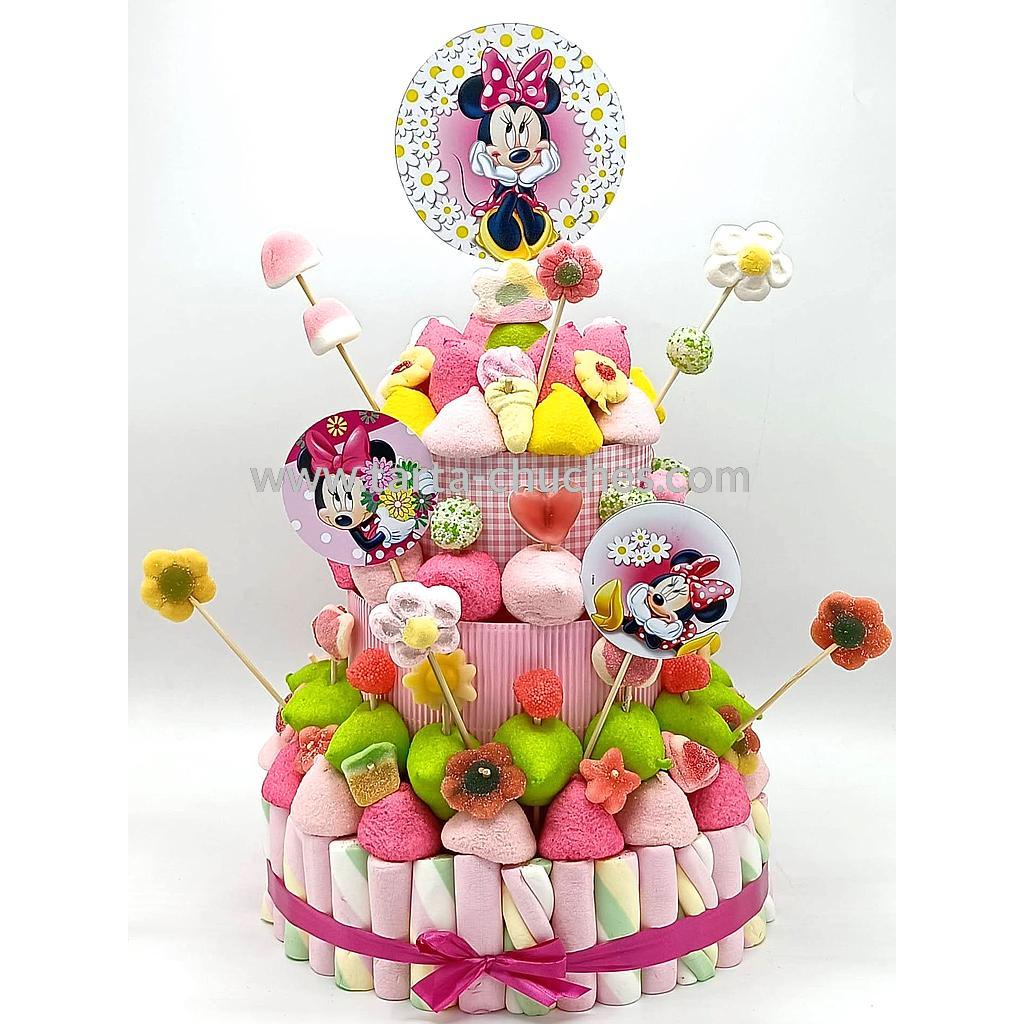 Tarta Chuches Grande Minnie Rosa