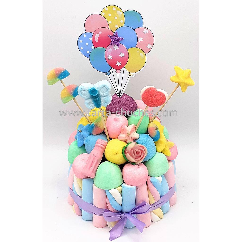 Tarta Chuches Pequeña Globos Pastel