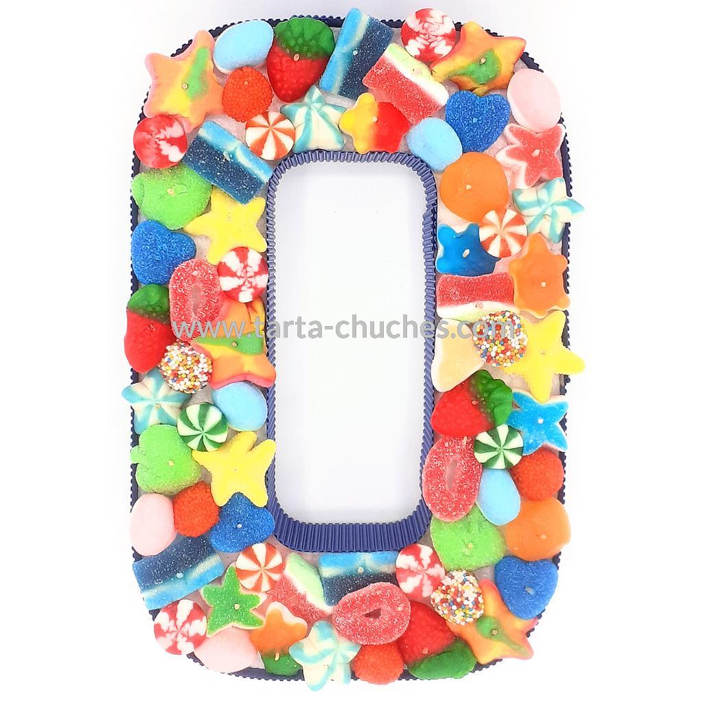 Numero con Chuches &quot;0&quot; años Multicolor