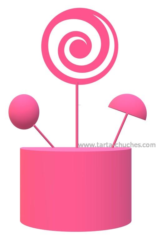 Tarta Chuches Pequeña Paddle