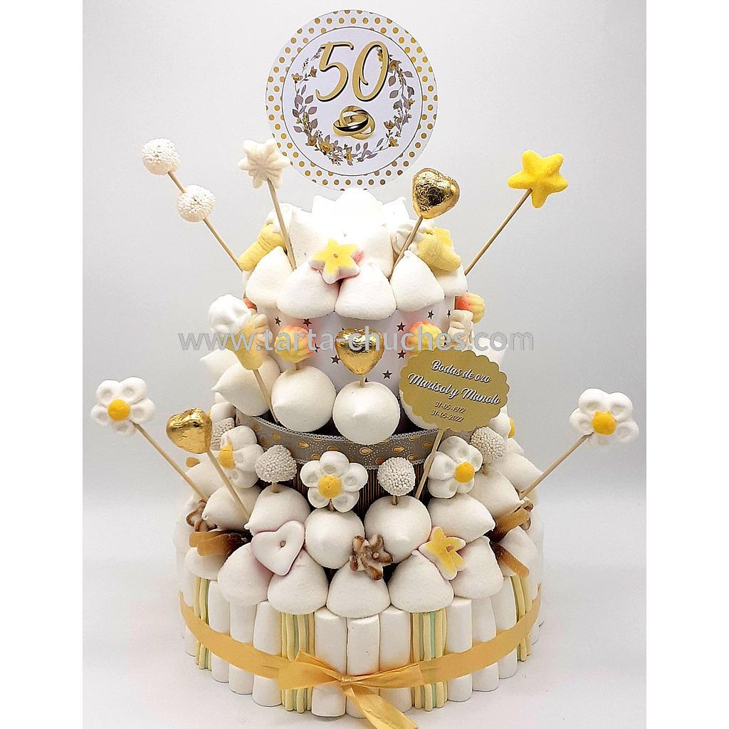 Tarta Chuches Grande Bodas de Oro 50 años