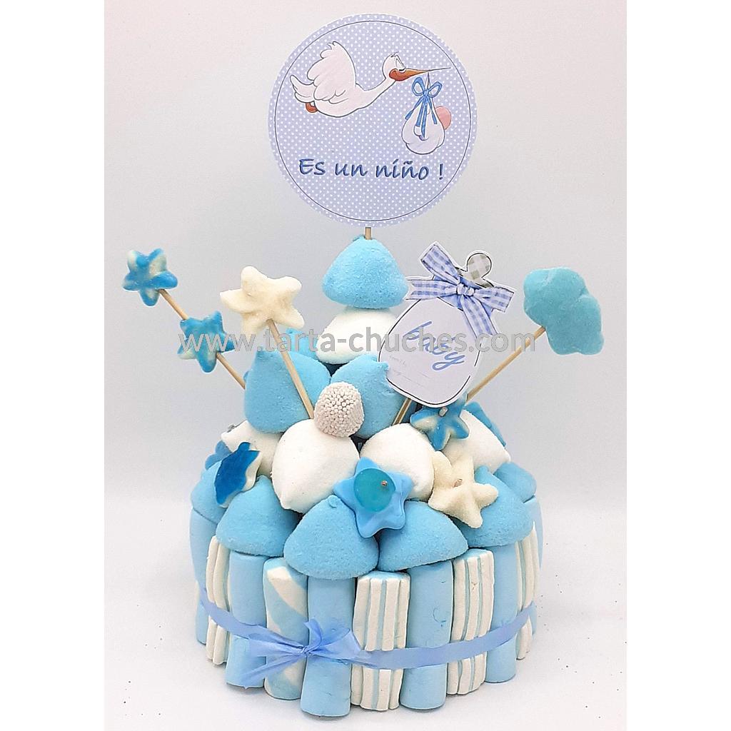 Tarta Chuches Pequeña Nacimiento &quot;Es un niño&quot;