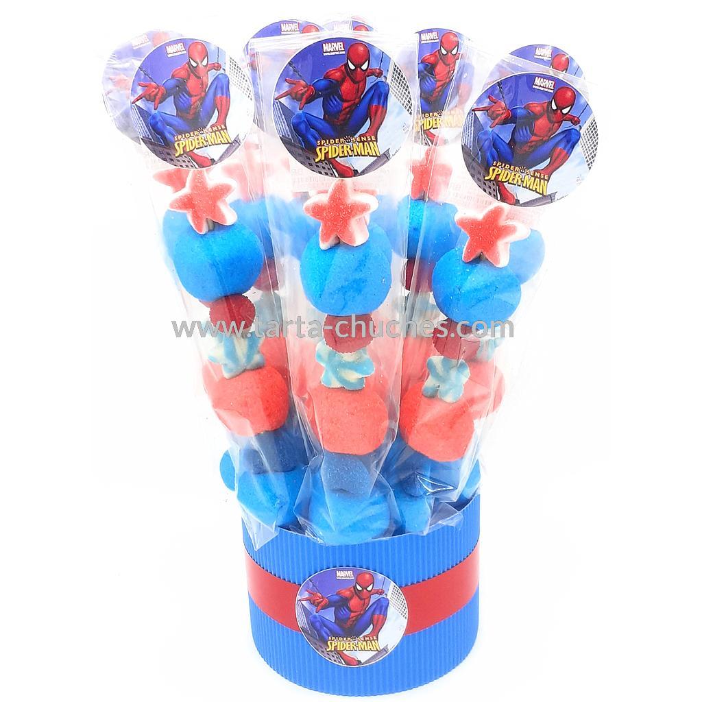 Cubo 12 Brochetas Chuches Spiderman