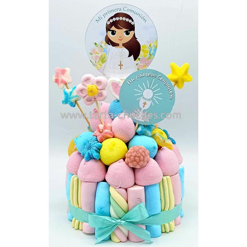 Tarta Chuches Pequeña Comunion Niña Pastel