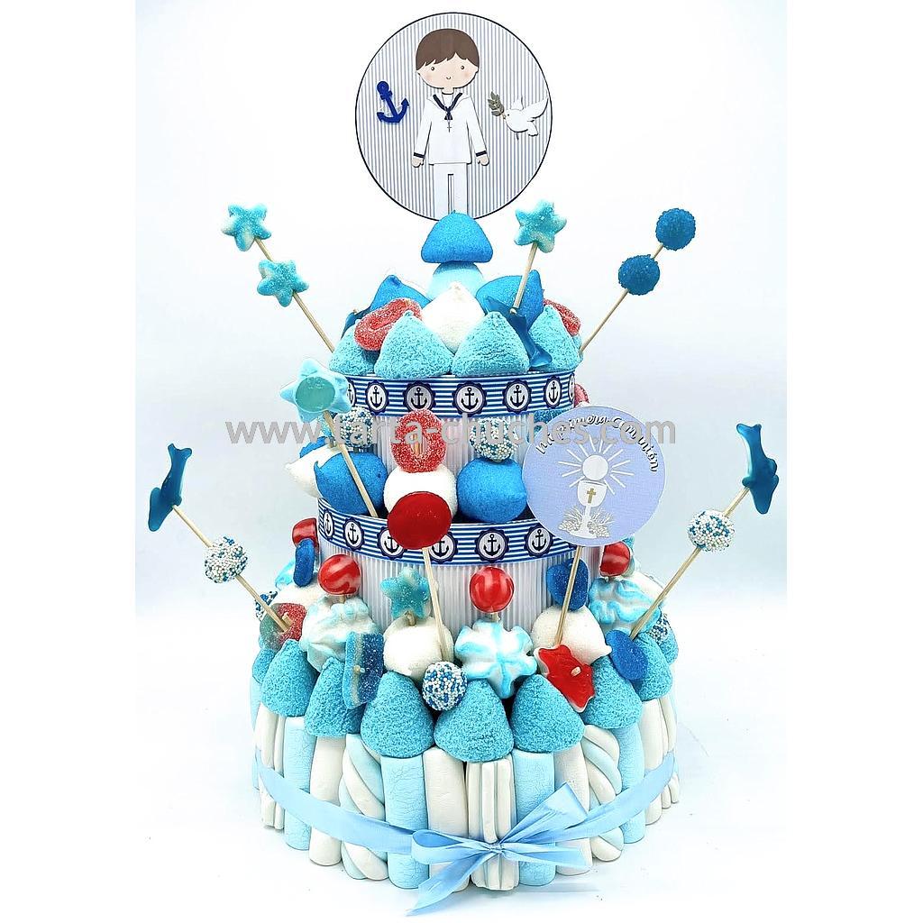 Tarta Chuches Grande Comunion Niño Marinero