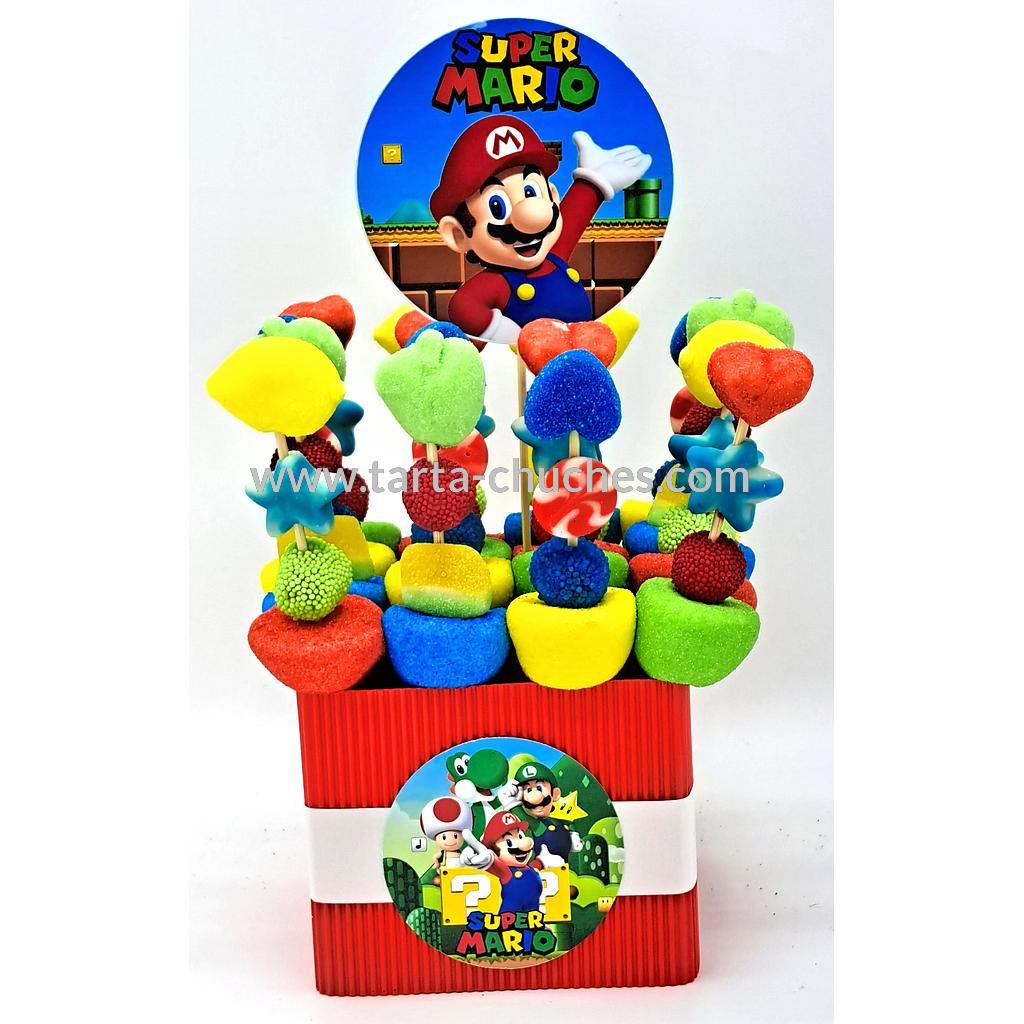Centro 16 Mini Brochetas Chuches Mario Bros