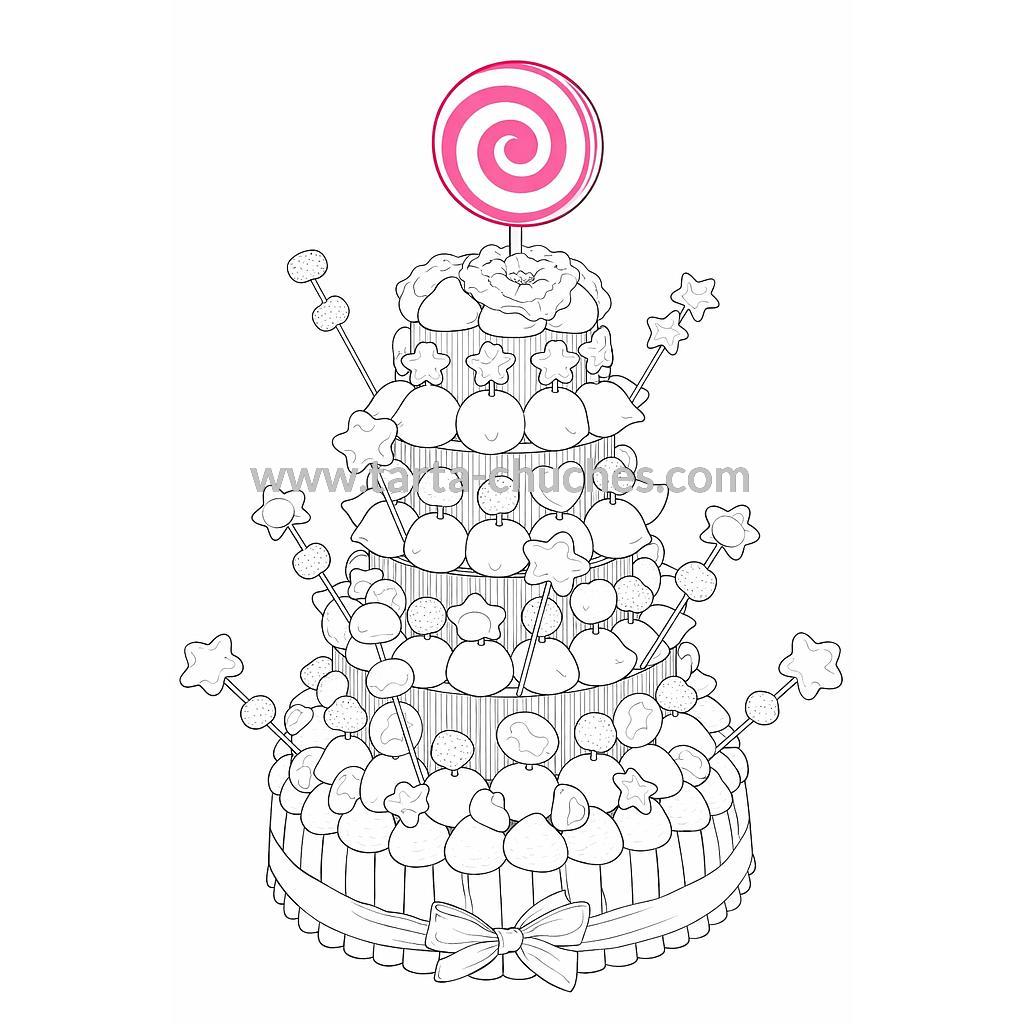 Tarta Chuches Gigante 7 pisos a Medida