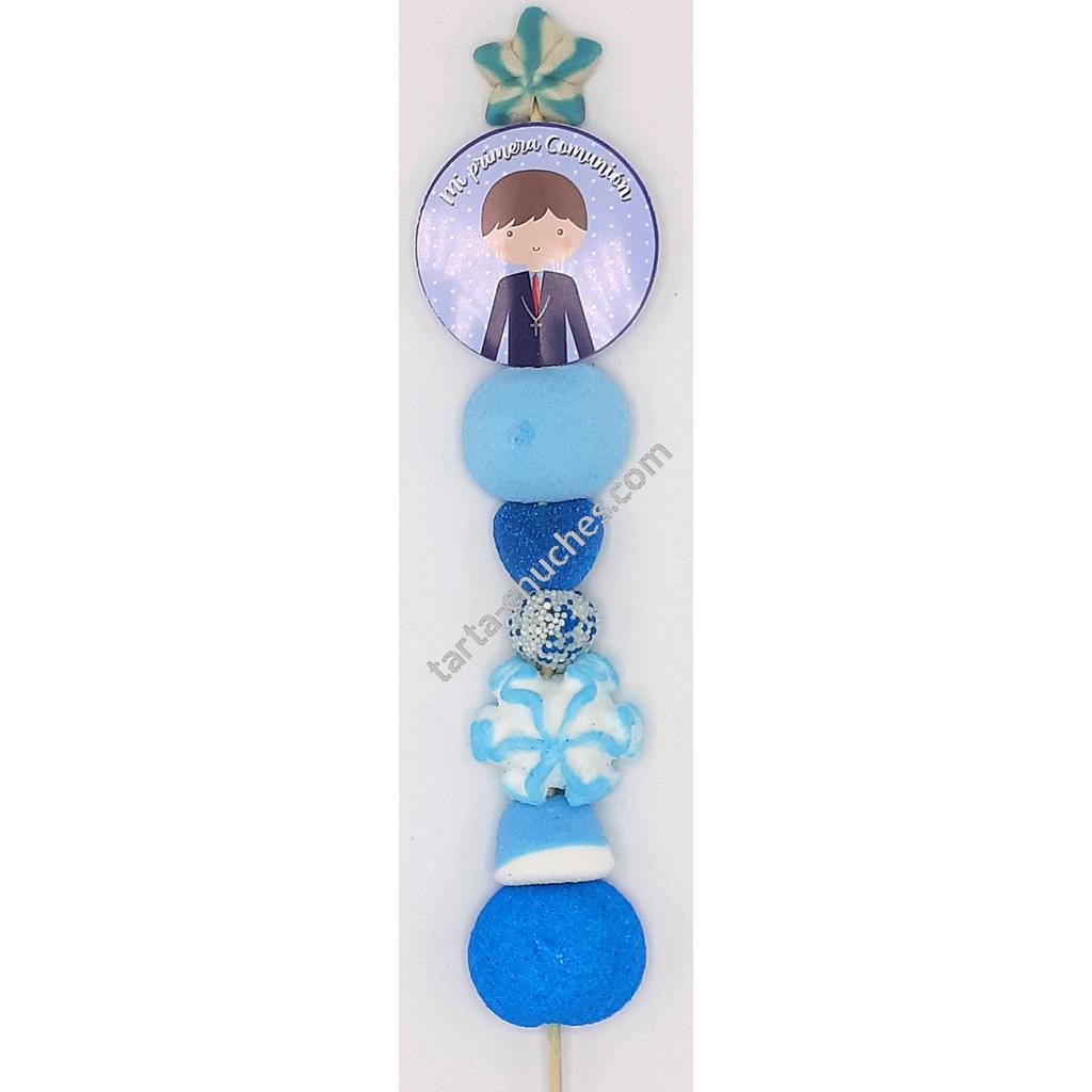Brocheta Chuches Comunion Niño Lunares