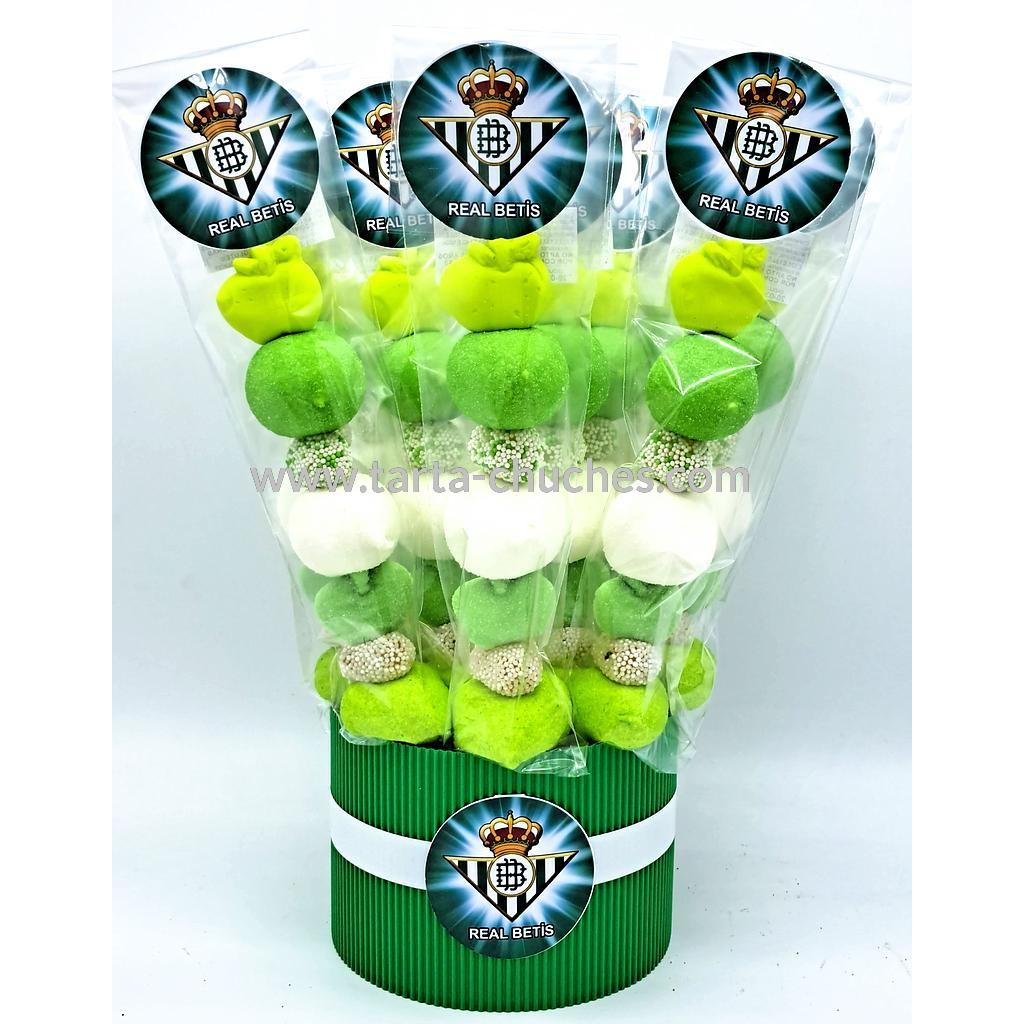 Cubo 12 Brochetas Chuches Real Betis Balompie