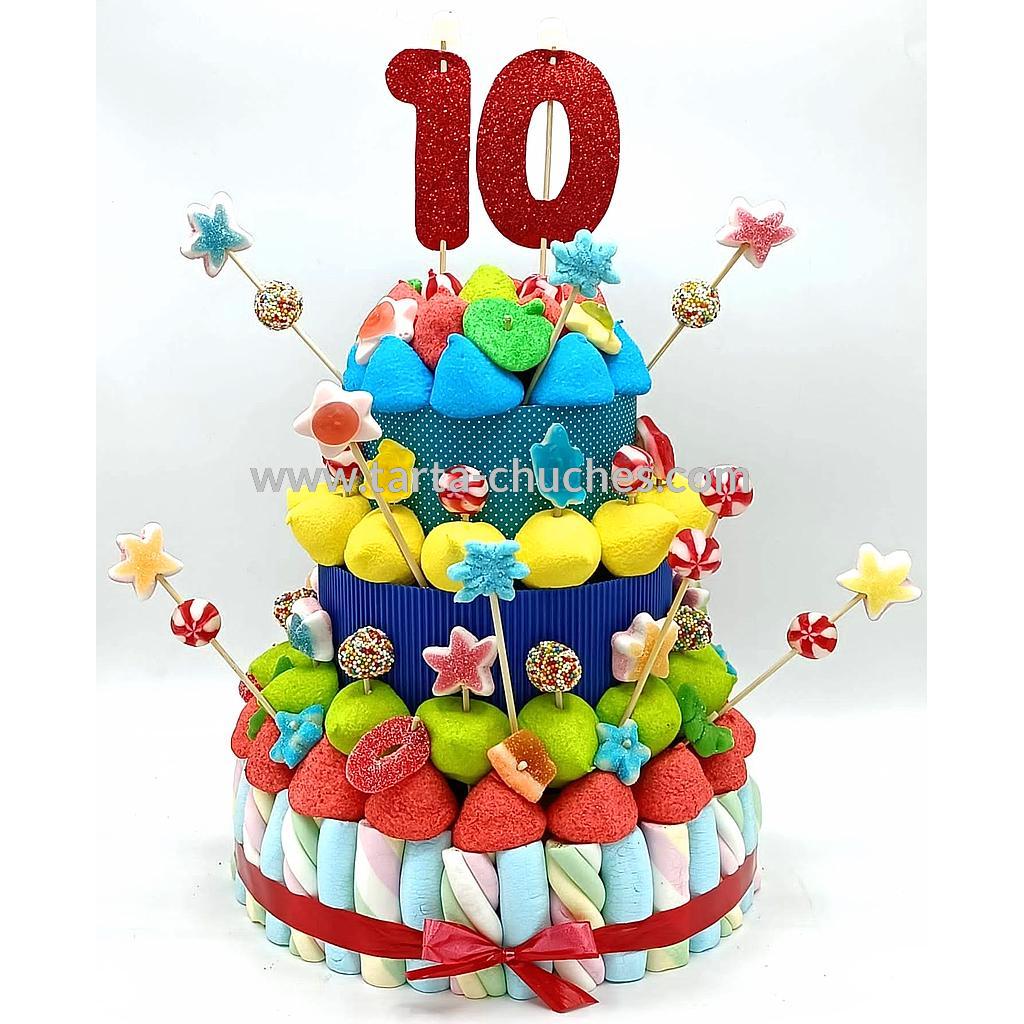 Tarta Chuches Grande Multicolor 10 a 19 años (Abrir para seleccionar año)