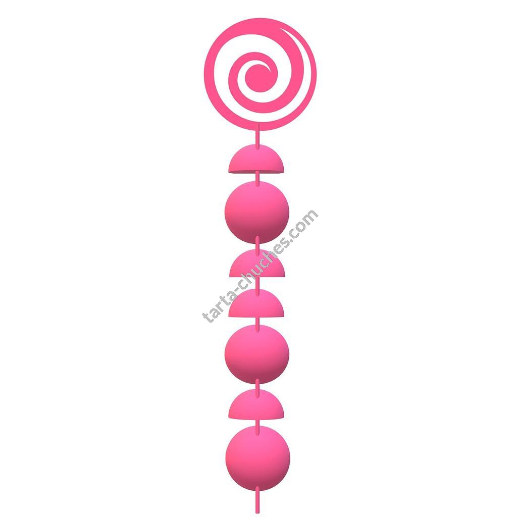 Brocheta Chuches Boda Rosa-Blanco-Verde