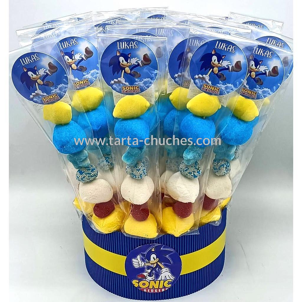 Cubo 20 Brochetas Chuches Sonic