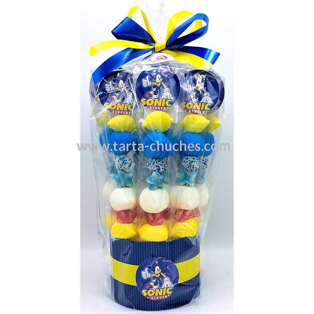 Cubo 12 Brochetas Chuches Sonic