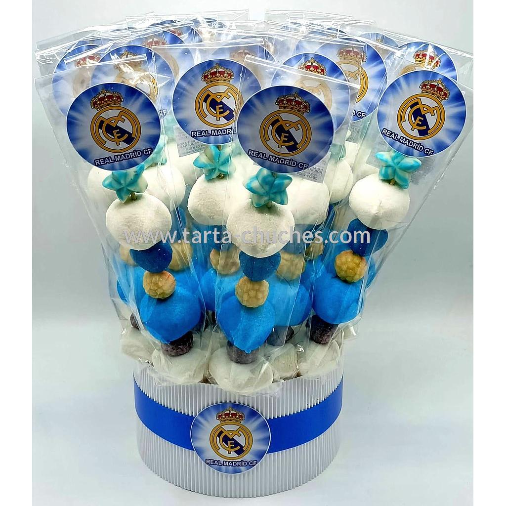 Cubo 20 Brochetas Chuches Real Madrid