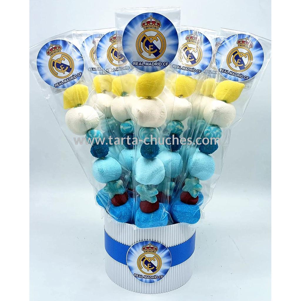 Cubo 20 Brochetas Chuches Real Madrid