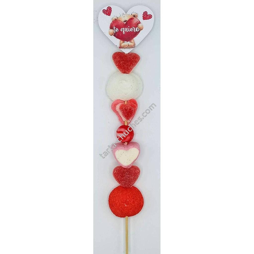 Brocheta Chuches San Valentin Osito-A (Abrir para seleccionar frase)