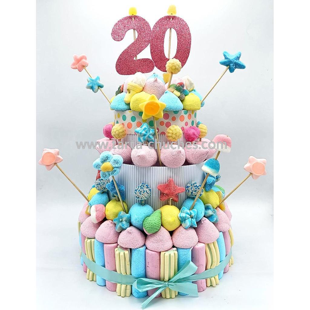 Tarta Chuches Grande Pastel 20 a 29 años (Abrir para seleccionar año)