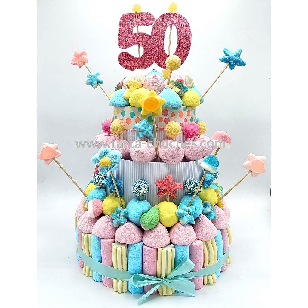 Tarta Chuches Grande Pastel 50 a 59 años (Abrir para seleccionar año)