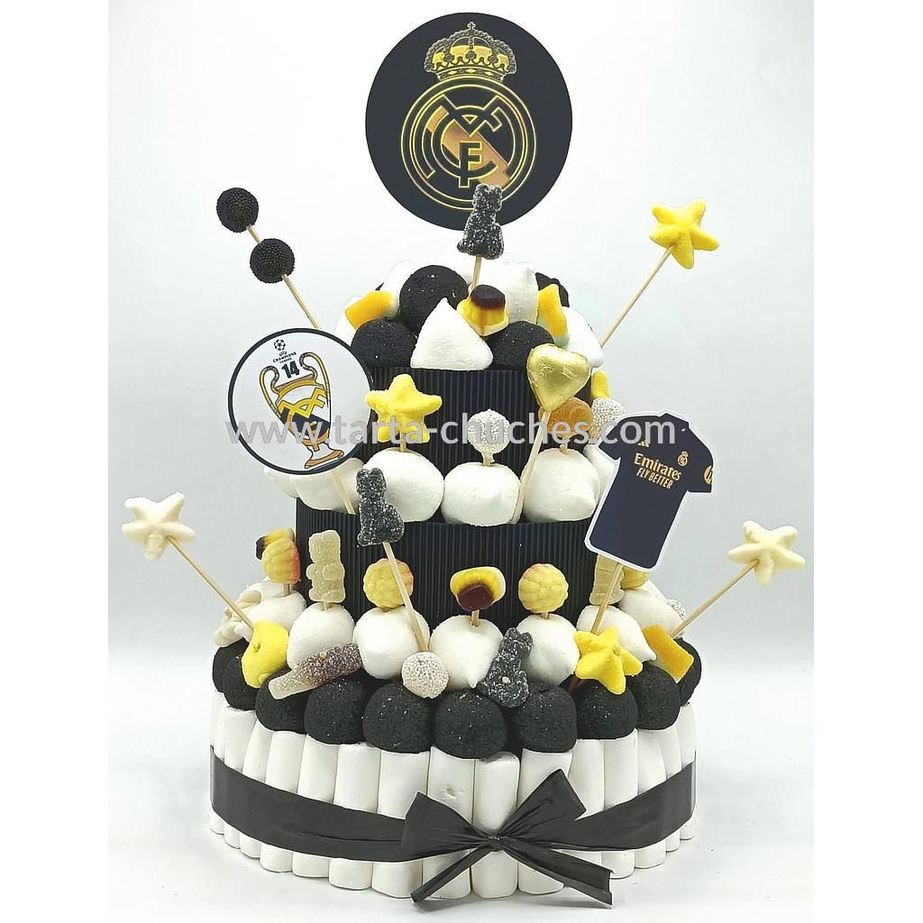 Tarta Chuches Grande Real Madrid Negra-Oro