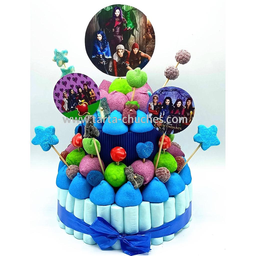 Tarta Chuches Mediana Descendientes 1 Azules