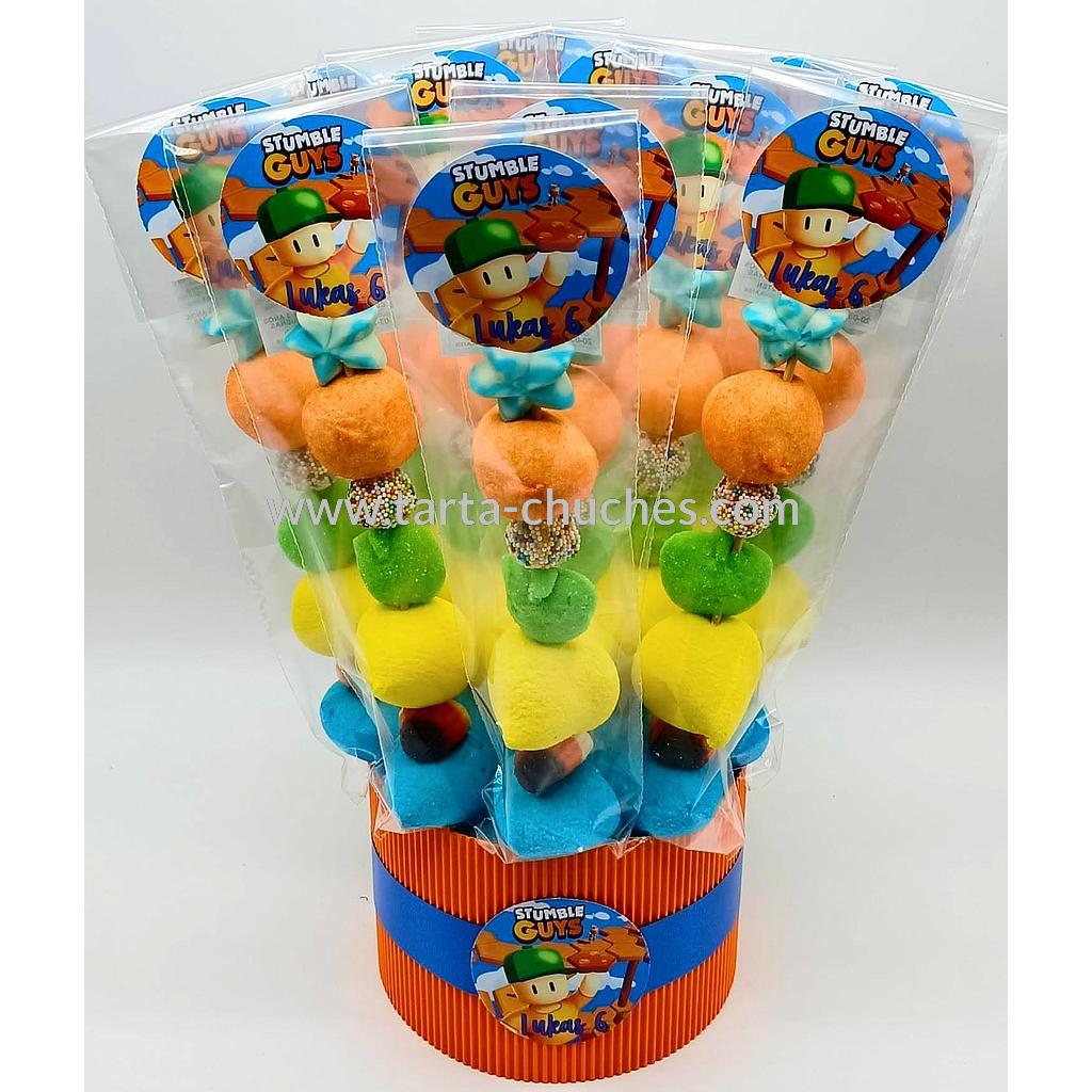 Cubo 12 Brochetas Chuches Stumble Guys