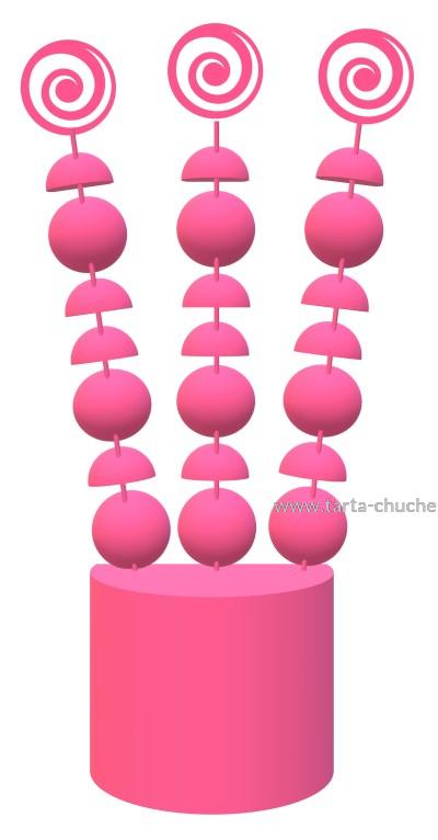 Cubo 12 Brochetas Chuches Ballet