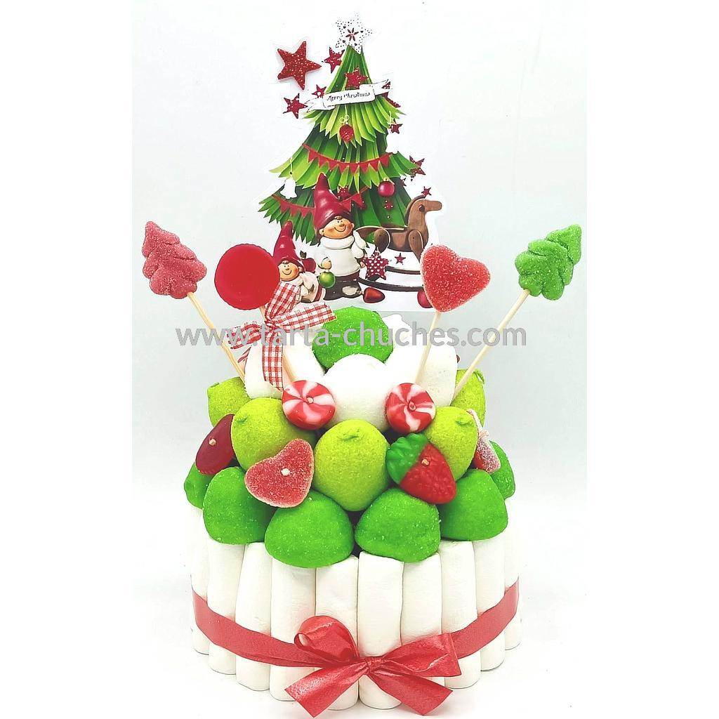 Tarta Chuches Pequeña Navidad Arbolito