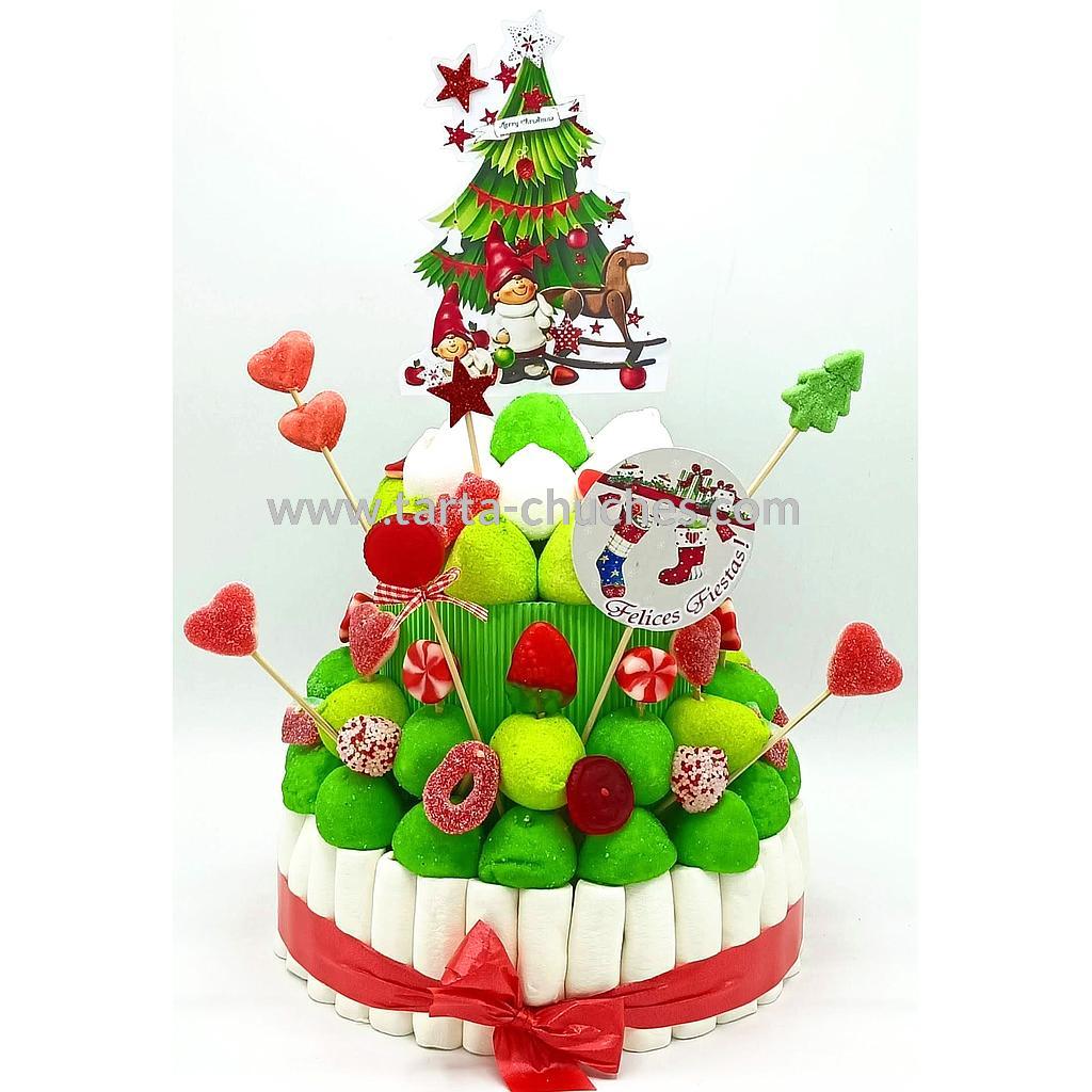 Tarta Chuches Mediana Navidad Arbolito