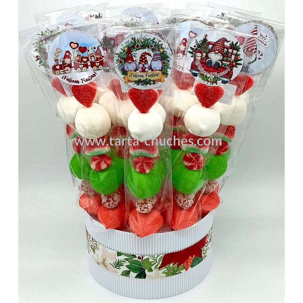 Cubo 20 Brochetas Chuches Navidad