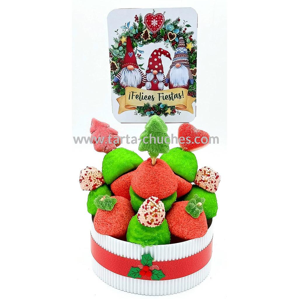 Tarta Chuches Mini Alta Navidad Gnomos Rojo-Verde