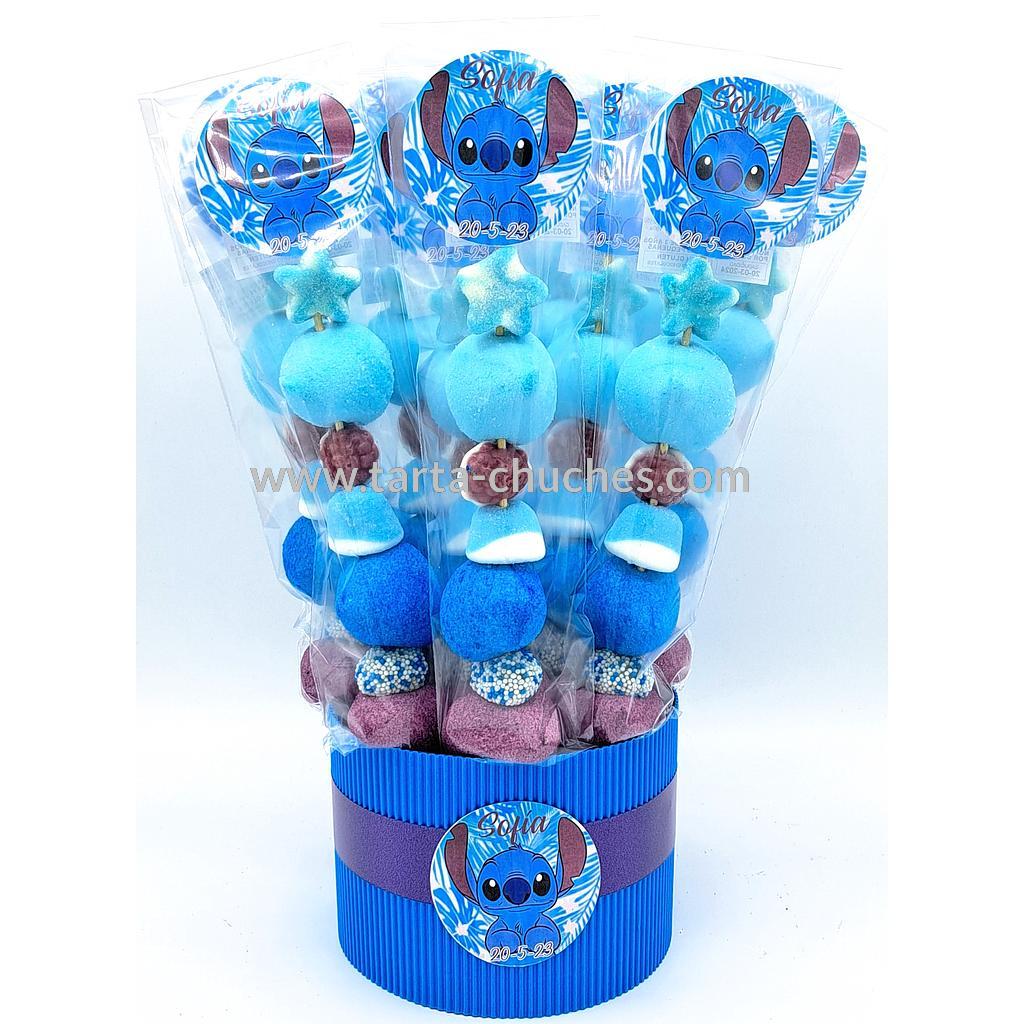 Cubo 30 Brochetas Chuches Stitch
