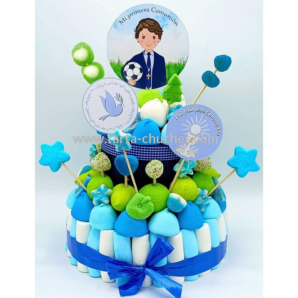 Tarta Chuches Mediana Comunion Niño Futbol