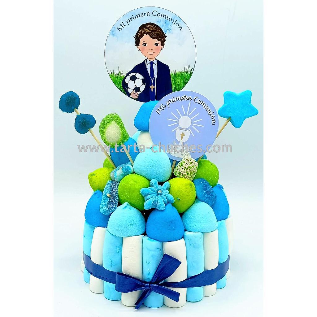 Tarta Chuches Pequeña Comunion Niño Futbol