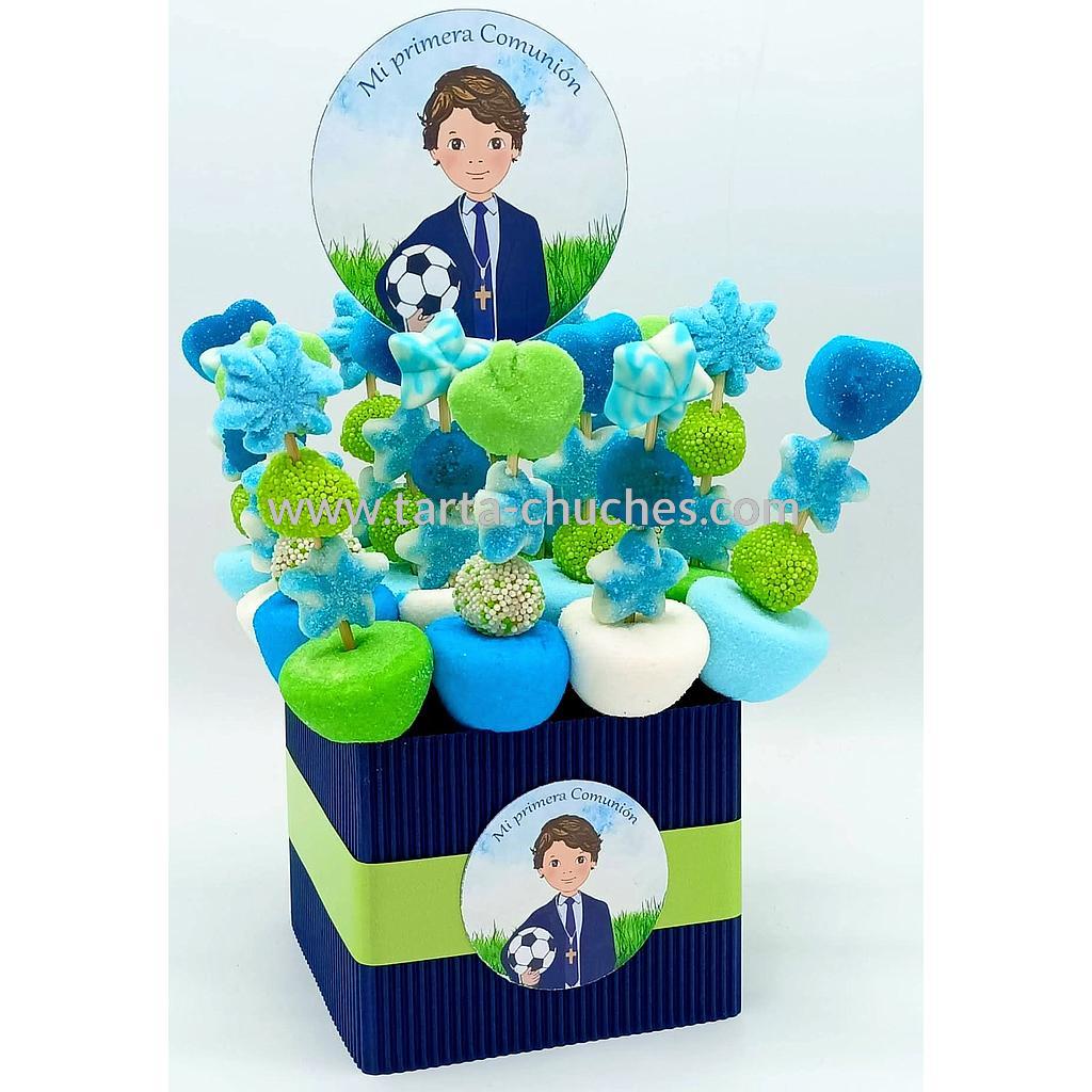 Centro 16 Mini Brochetas Chuches Comunion Niño Futbol
