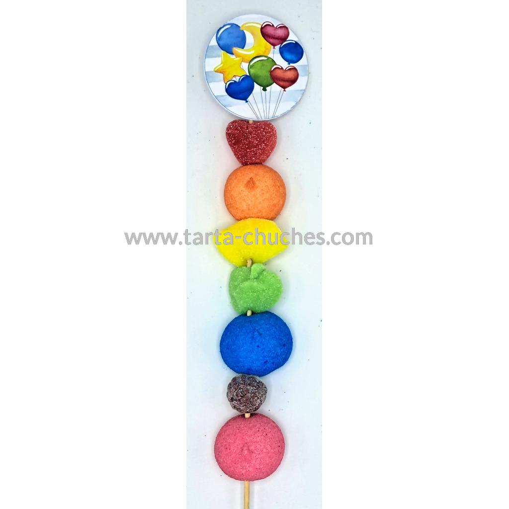 Brocheta Chuches Globos Acuarela