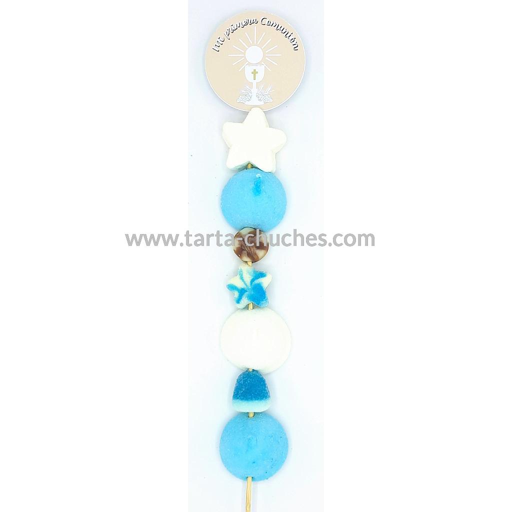 Brocheta Chuches Caliz Beis y Azul-Beis (4 eventos a elegir)