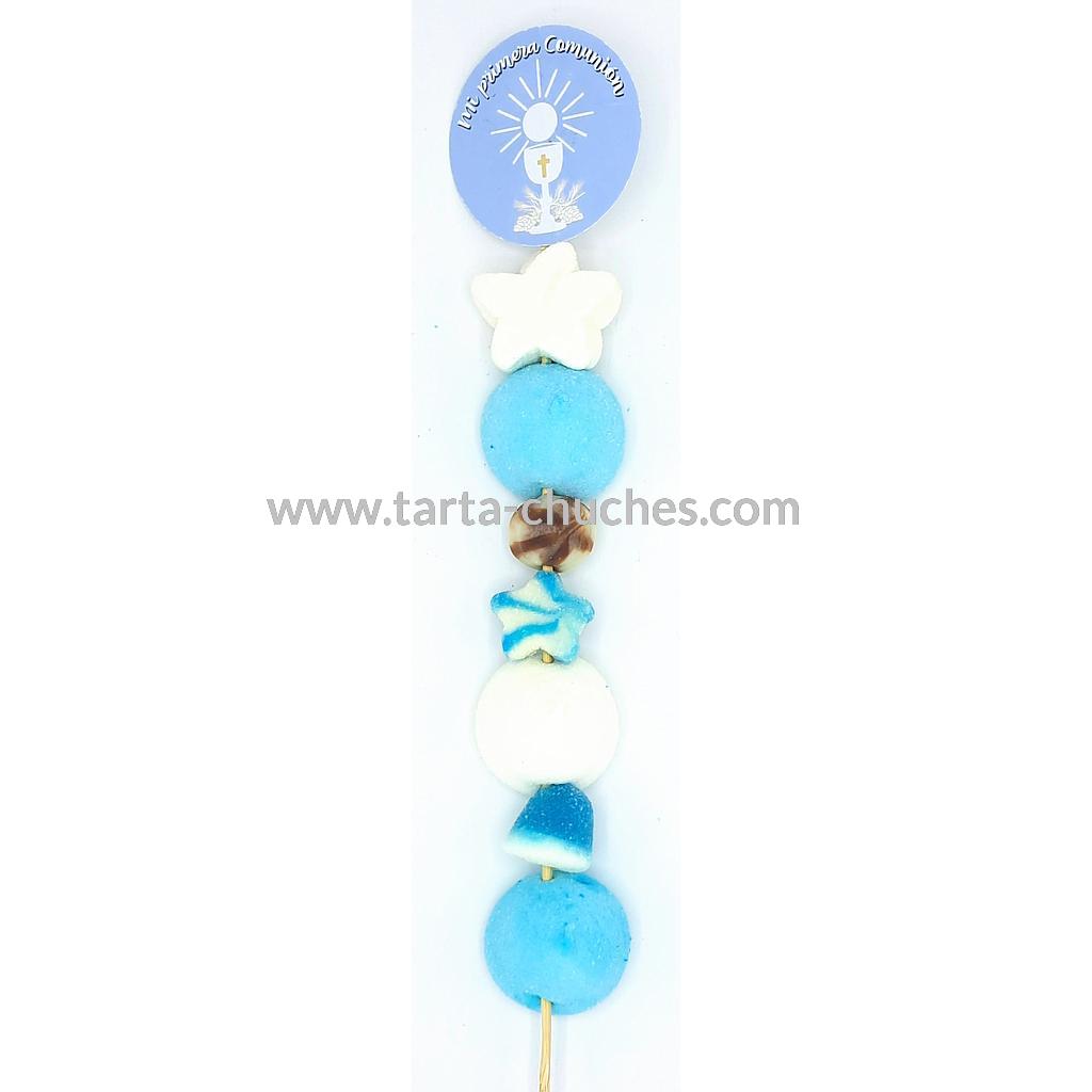 Brocheta Chuches Caliz Azul y Azul-Beis (4 eventos a elegir)